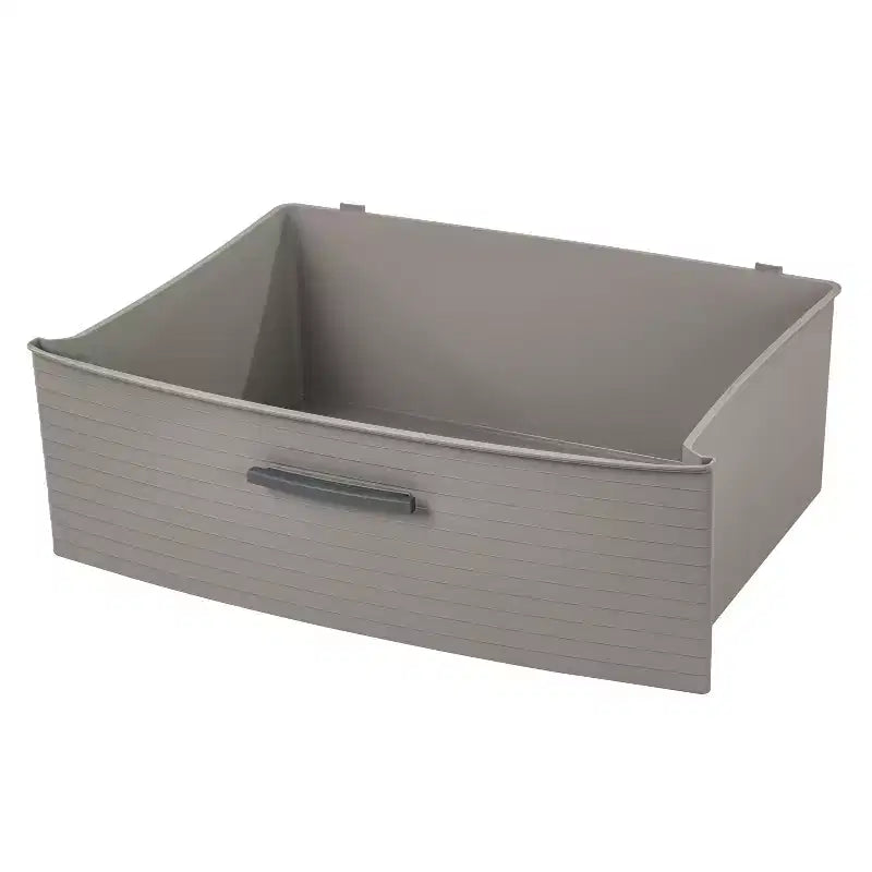 Tour large à 3 tiroirs gris foncé - Tiroirs de rangement en plastique, portables, aucun assemblage requis