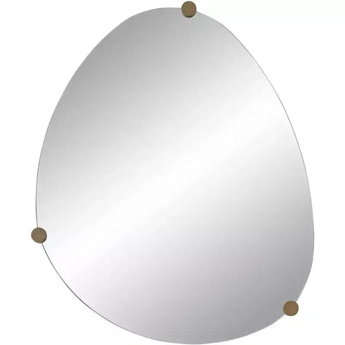 Possini Euro Design Possini Euro Marken 29 x 36 Champagne 3 Knob Wall Mirror
