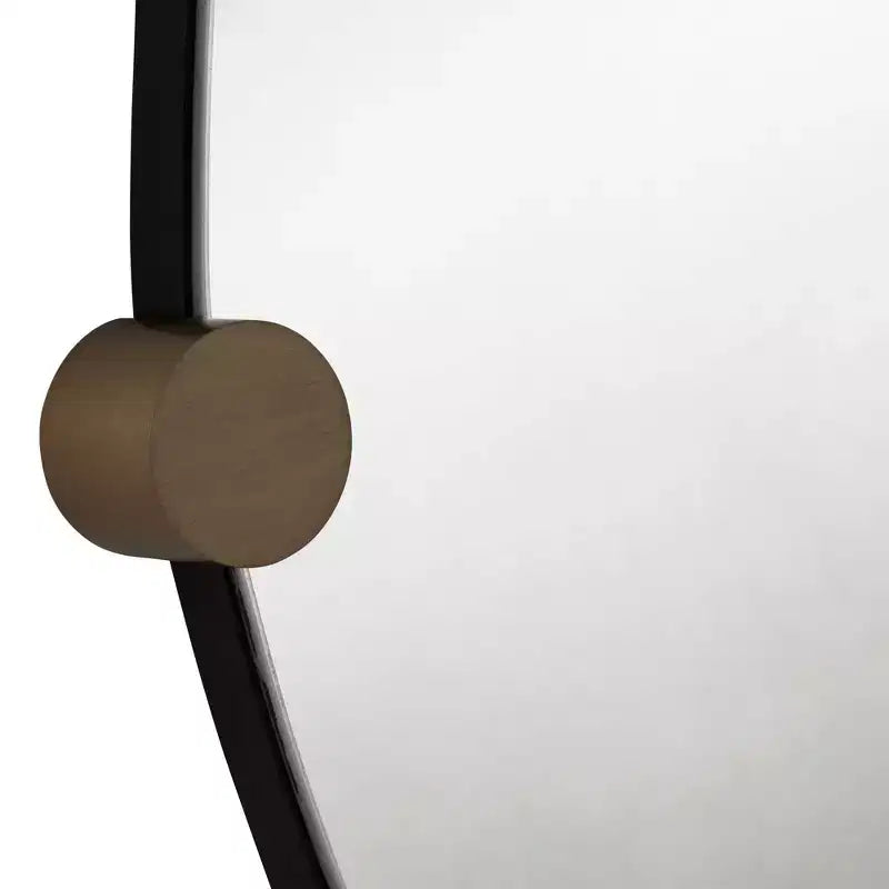 Miroir mural 29 x 36 couleur champagne avec 3 patères