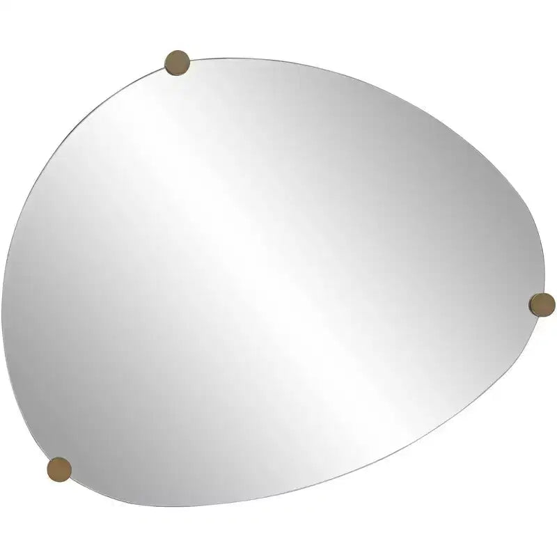 Miroir mural 29 x 36 couleur champagne avec 3 patères