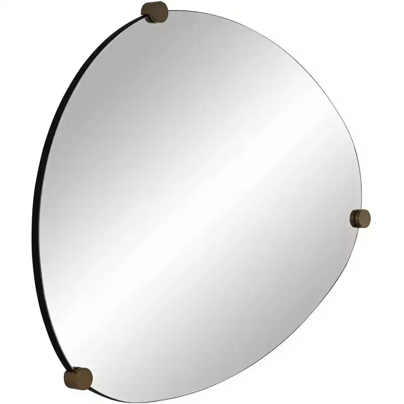 Miroir mural 29 x 36 couleur champagne avec 3 patères