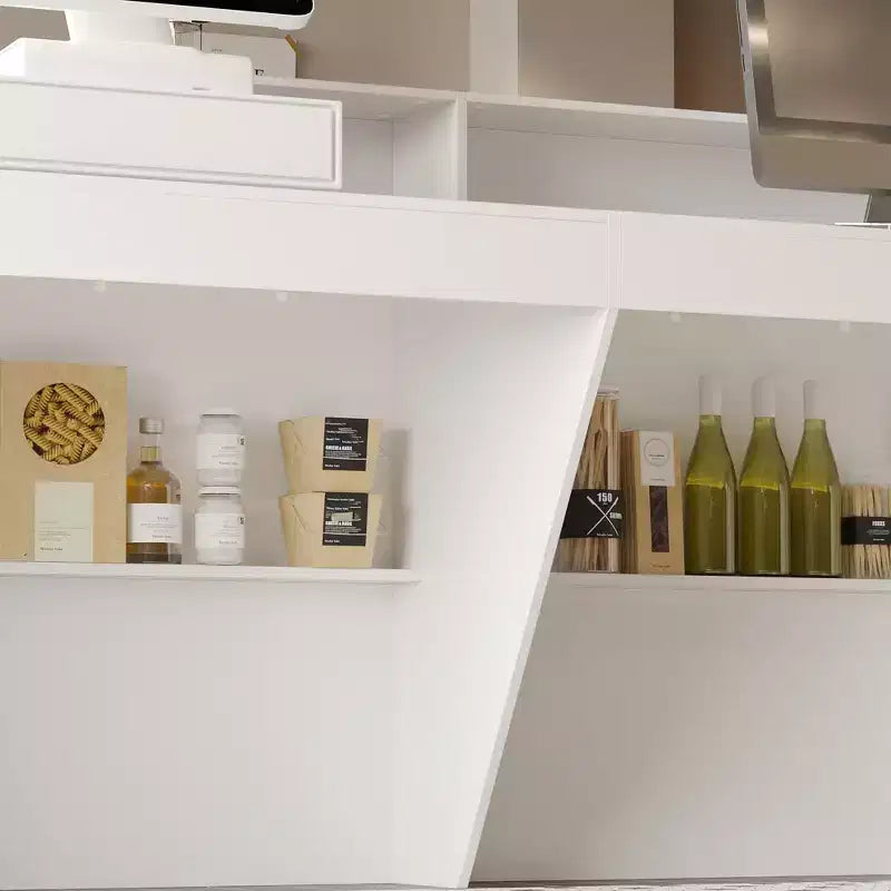 Bureau de réception moderne blanc - Comptoir d'accueil