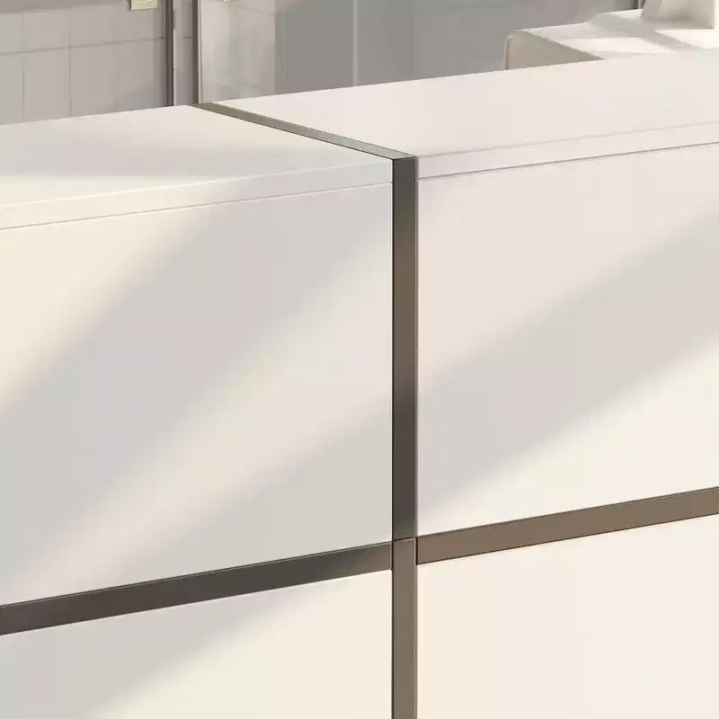 Bureau de réception moderne blanc - Comptoir d'accueil