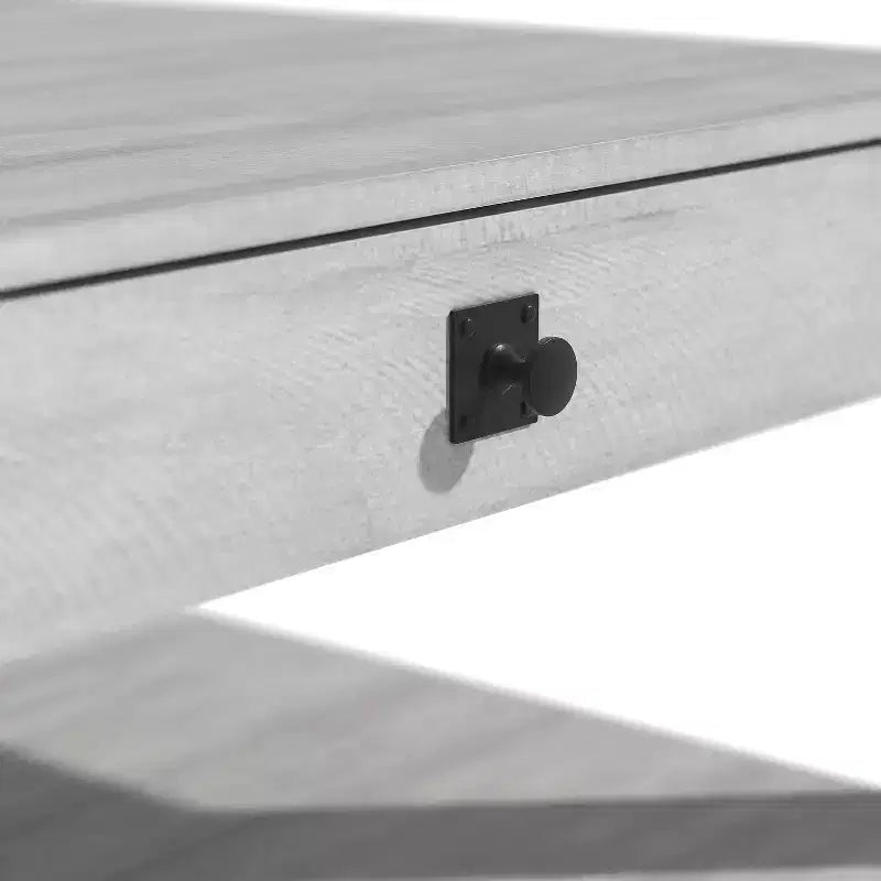 Table basse en bois avec tiroir de rangement 80 L 80 P 41,4 H cm