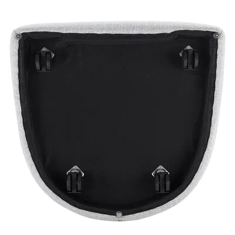 Chaise de salle à manger moderne « Barrel » avec roulettes et dossier ouvert « Anywhere Chair » sans assemblage