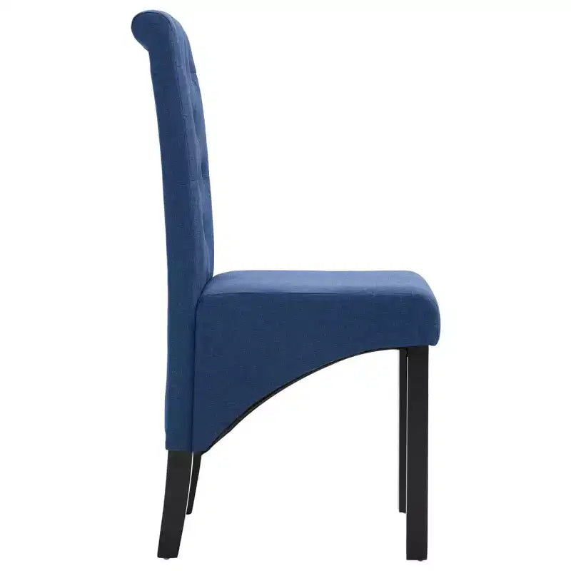 Chaise de salle à manger de style moderne, pied en bois massif, coussin souple en tissu pour cuisine (lot de 2)