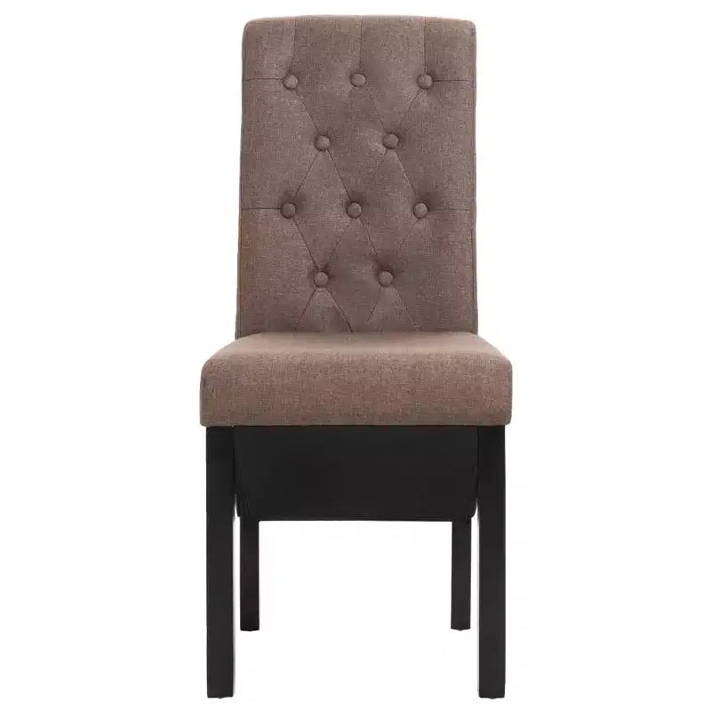 Chaise de salle à manger de style moderne, pied en bois massif, coussin souple en tissu pour cuisine (lot de 2)