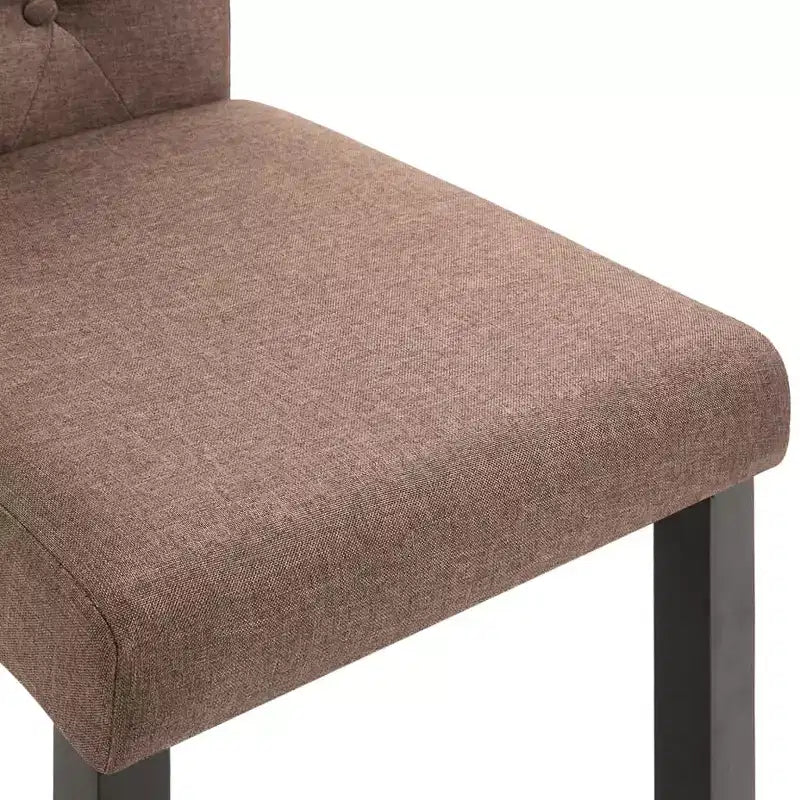 Chaise de salle à manger de style moderne, pied en bois massif, coussin souple en tissu pour cuisine (lot de 2)