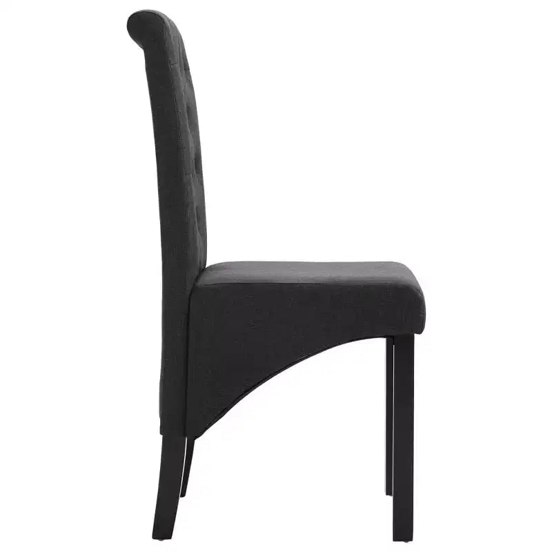 Chaise de salle à manger de style moderne, pied en bois massif, coussin souple en tissu pour cuisine (lot de 2)