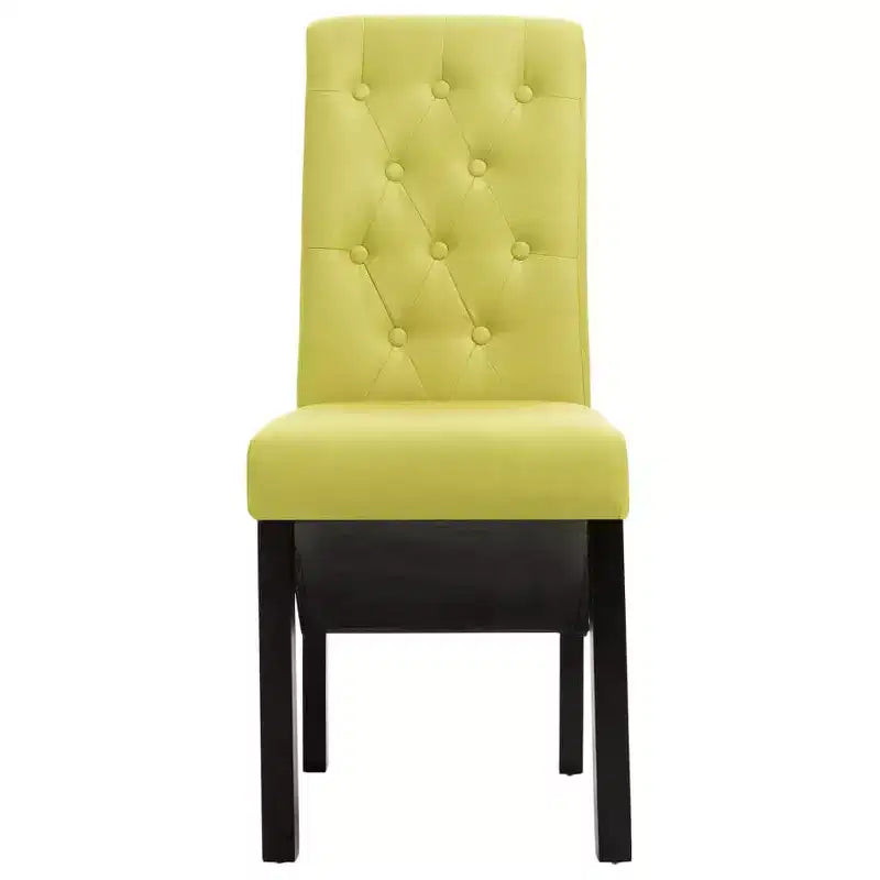 Chaise de salle à manger de style moderne, pied en bois massif, coussin souple en tissu pour cuisine (lot de 2)