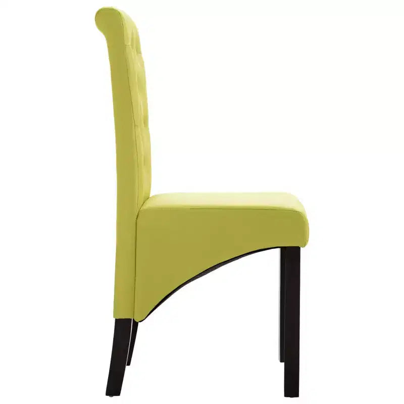 Chaise de salle à manger de style moderne, pied en bois massif, coussin souple en tissu pour cuisine (lot de 2)