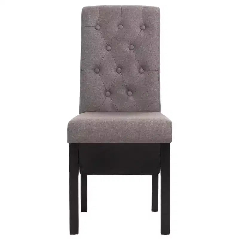Chaise de salle à manger de style moderne, pied en bois massif, coussin souple en tissu pour cuisine (lot de 2)