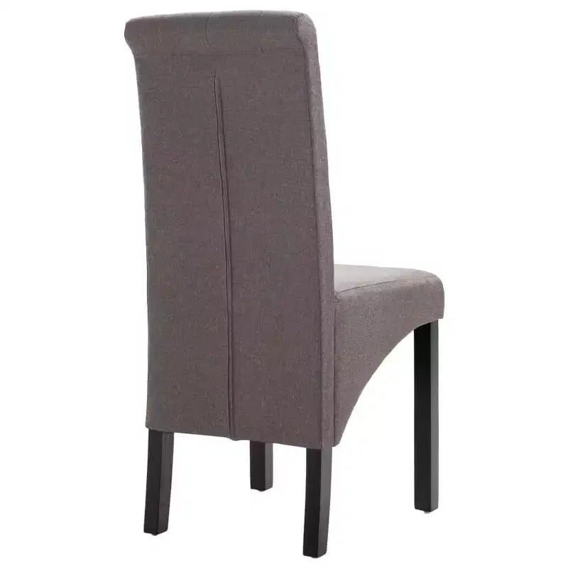 Chaise de salle à manger de style moderne, pied en bois massif, coussin souple en tissu pour cuisine (lot de 2)