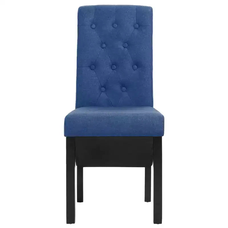 Chaise de salle à manger de style moderne, pied en bois massif, coussin souple en tissu pour cuisine (lot de 2)