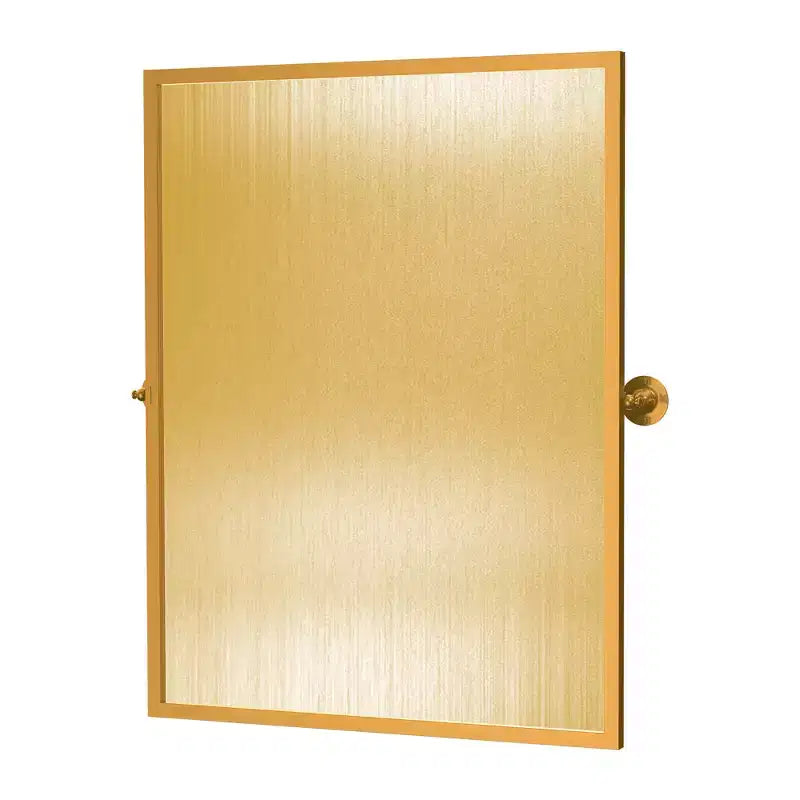 Miroir Suspendu Fer Angle Droit Rectangle Grille Noire 39x30x1in