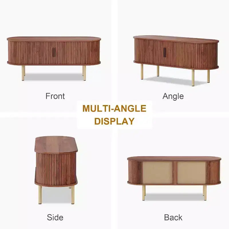 Meuble TV 65 pouces, Meuble TV avec rangement, Meuble TV moderne pour salon, couloir, chambre à coucher