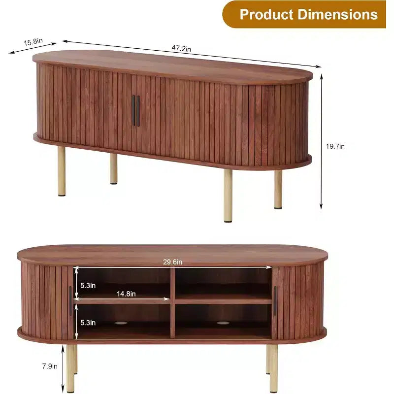 Meuble TV 65 pouces, Meuble TV avec rangement, Meuble TV moderne pour salon, couloir, chambre à coucher