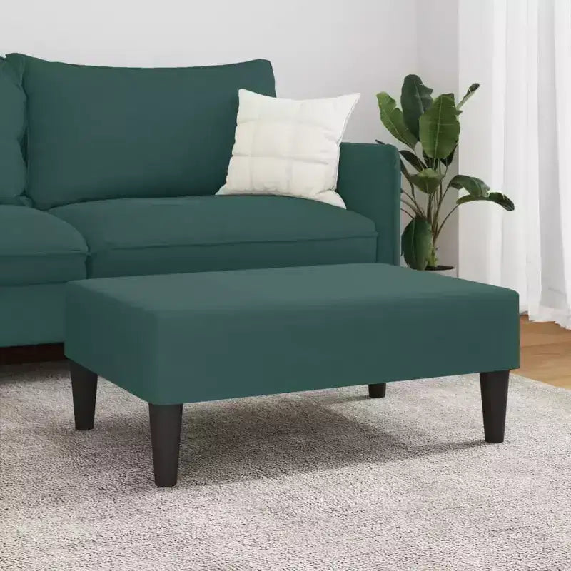 Repose-pieds ottoman moderne en velours, siège d'appoint compact pour le salon