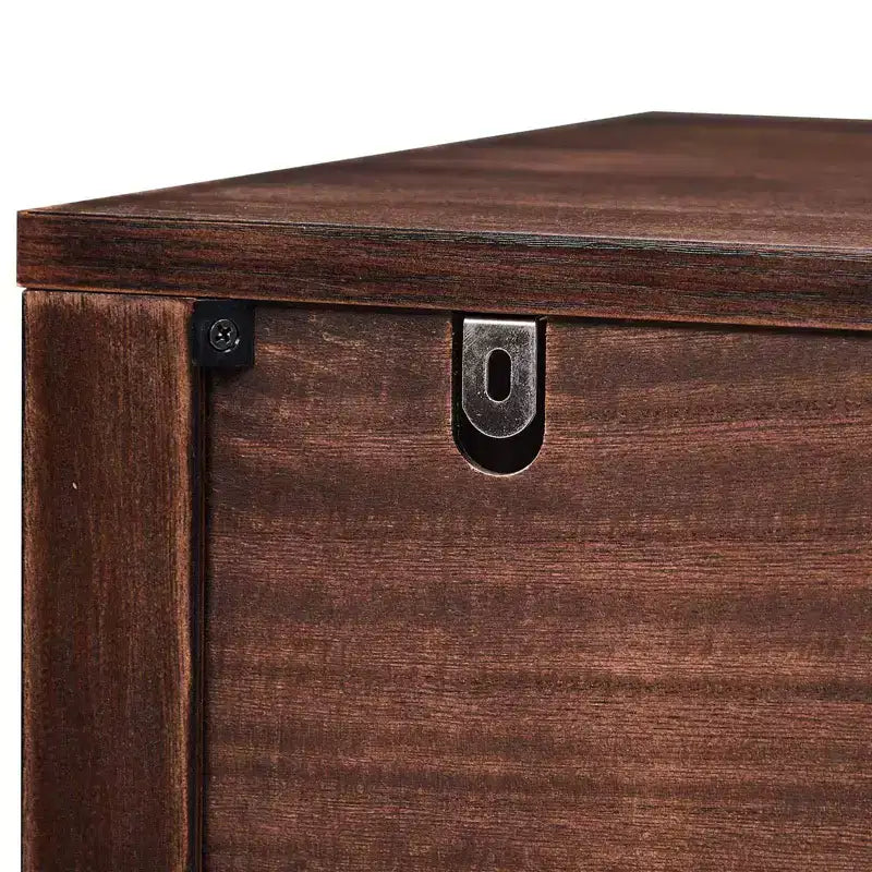 Tables de chevet 2 tiroirs marron (panneau de fibres à densité moyenne) 75 cm L