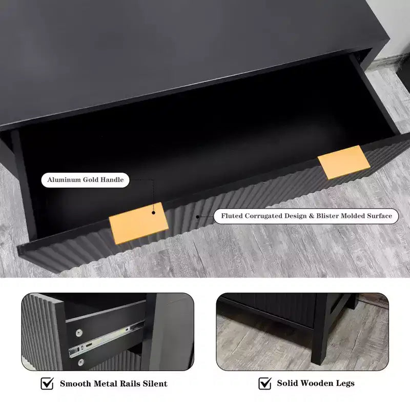 Commode, Commodes, Commode à 4 tiroirs