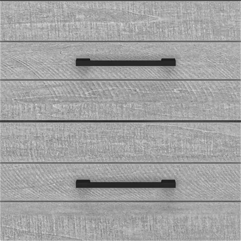 Commode 5 tiroirs avec sécurité interlock - Chêne gris poudré