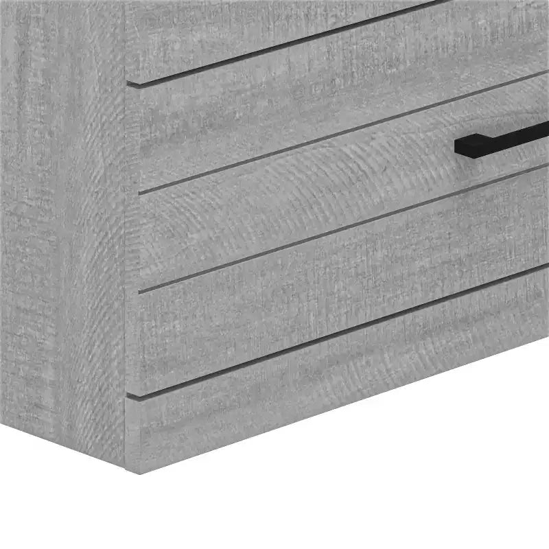 Commode 5 tiroirs avec sécurité interlock - Chêne gris poudré