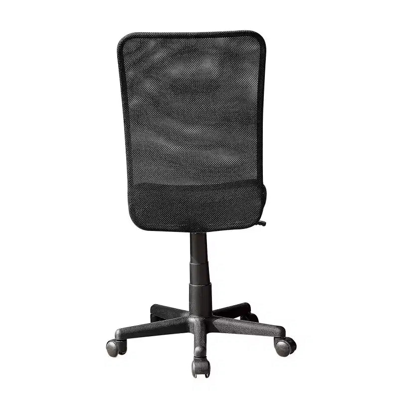 Chaise de bureau sans accoudoirs en maille, avec hauteur réglable et roulettes universelles