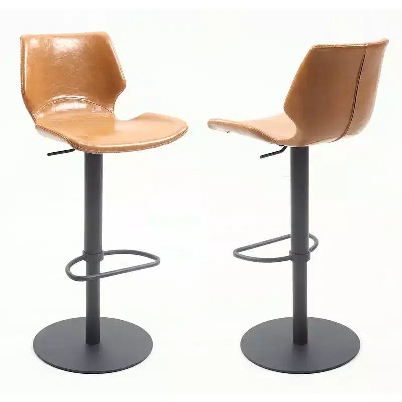 Tabouret pivotant réglable en hauteur pneumatique de style vintage