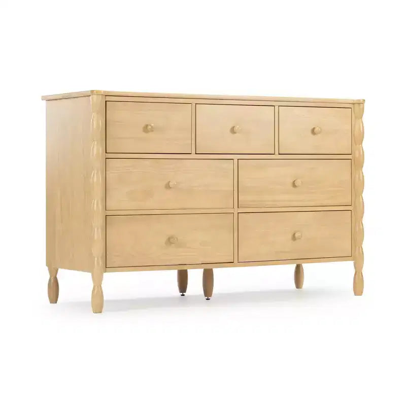 Commode enfant à 7 tiroirs avec pieds tournés