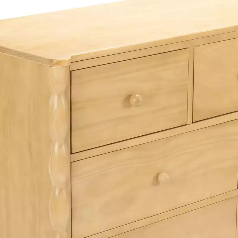 Commode enfant à 7 tiroirs avec pieds tournés