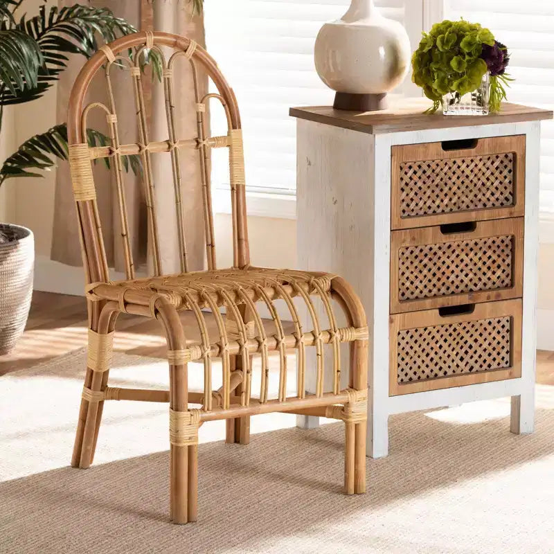 Fauteuil d'appoint en rotin naturel