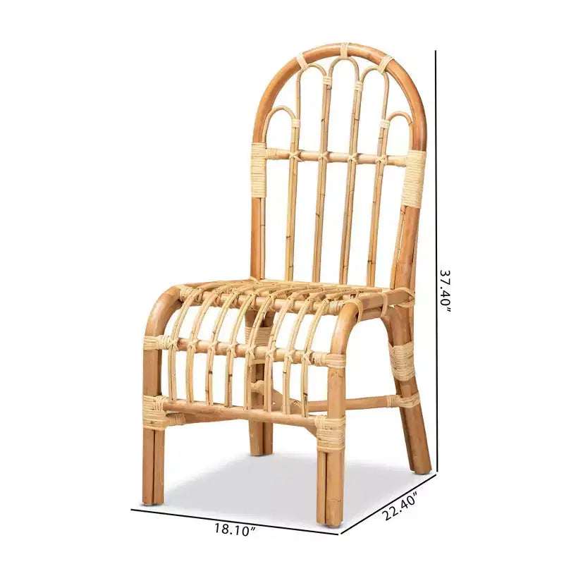Fauteuil d'appoint en rotin naturel