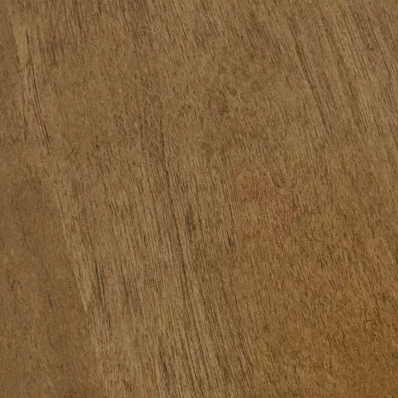 Table Basse en Bois Triangulaire, Marron Clair, Style Mid-Century avec Piétement Croisé