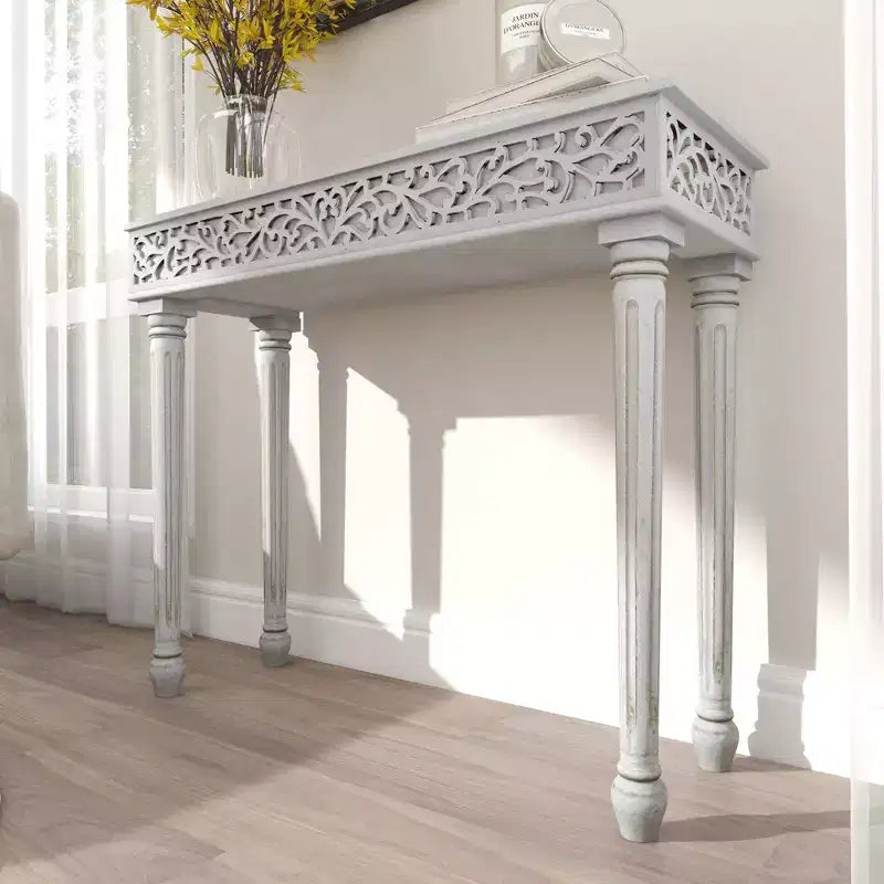 Console en bois de manguier de style ferme