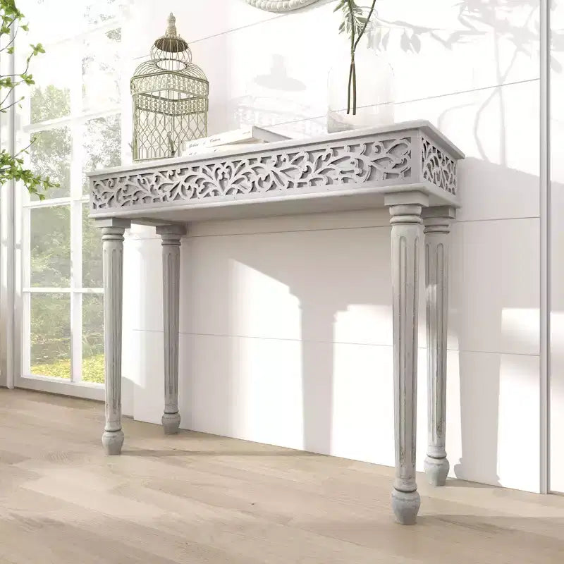 Console en bois de manguier de style ferme