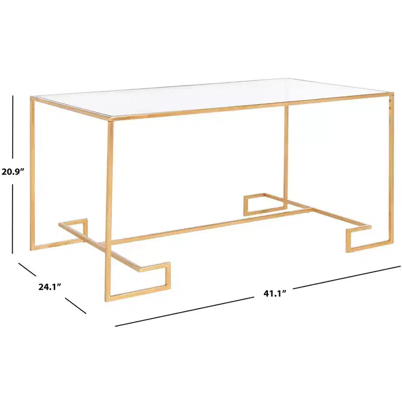 Table basse - Doré/Transparent