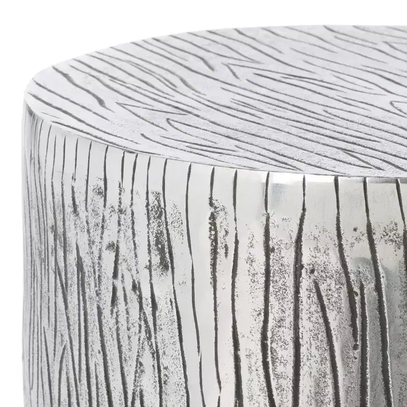 Tabouret de table en métal - Argenté