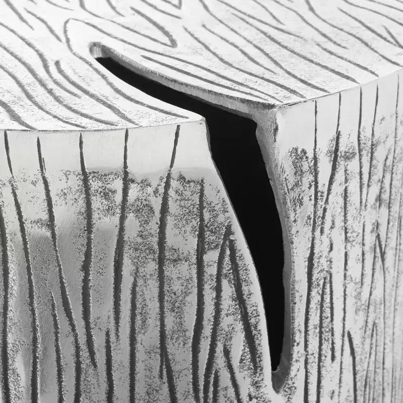 Tabouret de table en métal - Argenté