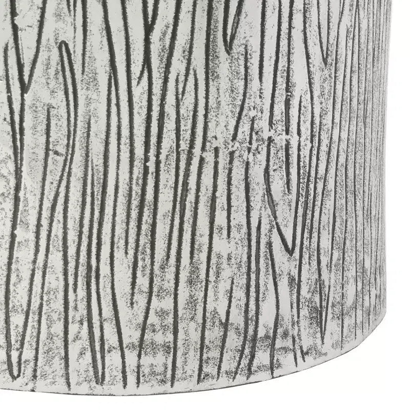 Tabouret de table en métal - Argenté