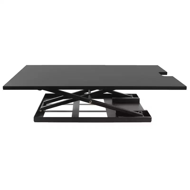 Convertisseur de bureau assis-debout pneumatique 36 po avec réglage de la hauteur, noir