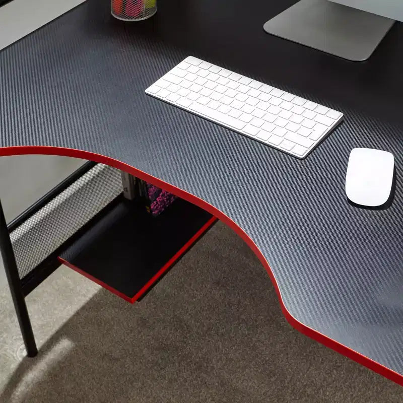 Bureau de jeu en maille avec plateau en bois