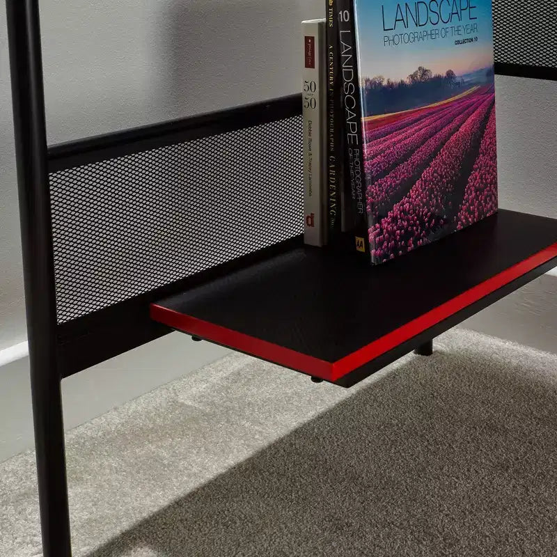 Bureau de jeu en maille avec plateau en bois