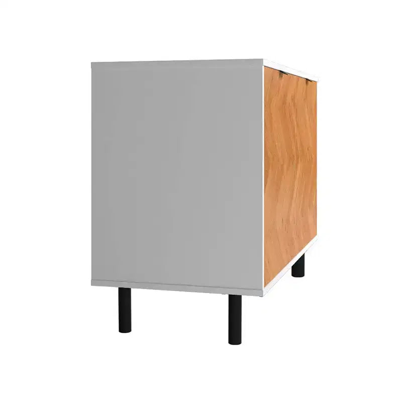 Meuble d'appoint 2 étagères moderne du milieu du siècle